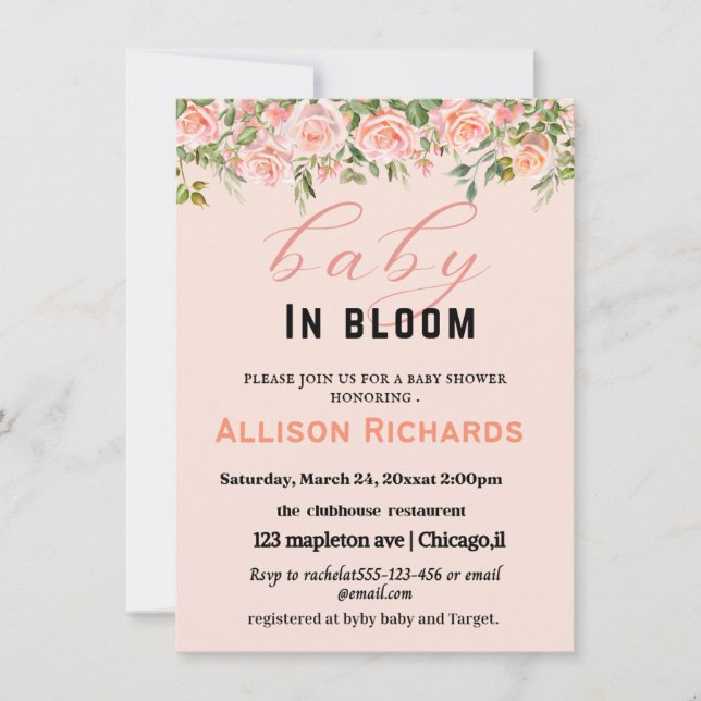 Ducha para bebé (Anverso)