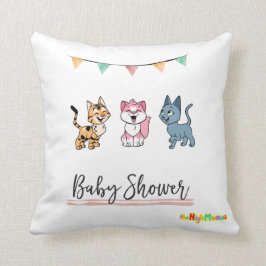 Ducha para bebé - gatitos lanzan almohada
