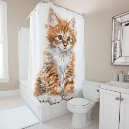 Ducha Regalo de la cortina de Baby Shower para gato bebé