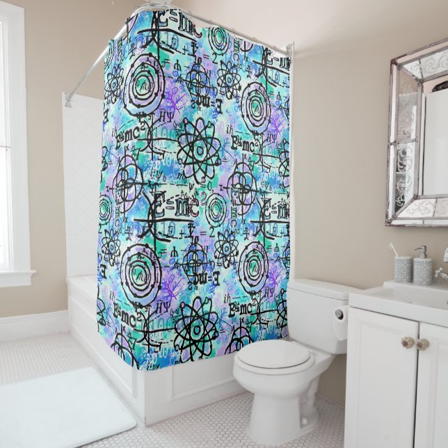 Ducha Símbolos físicos y matemáticos para la cortina de  (In situ)