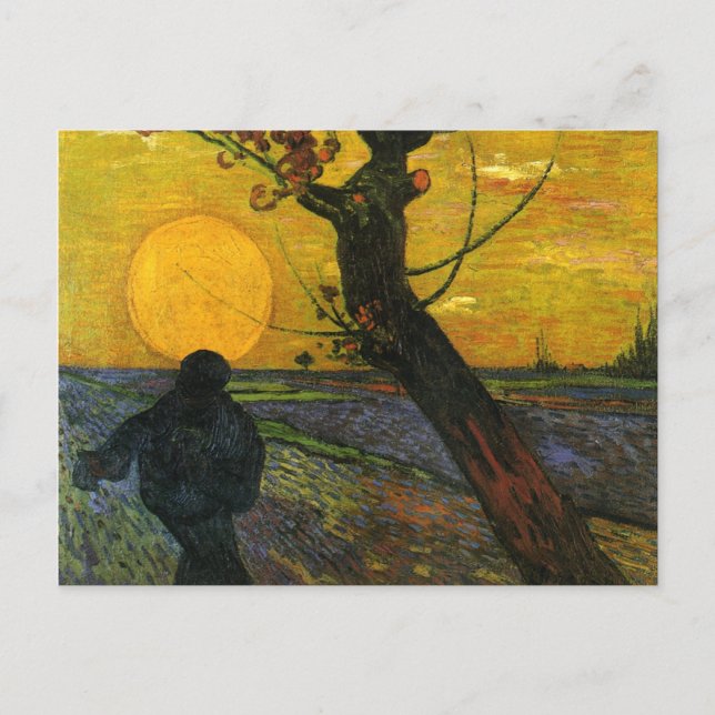Ducha Van Gogh Con Postal De Sol De Ajuste (Anverso)