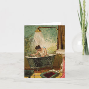 Duchar la tarjeta de nota de novia