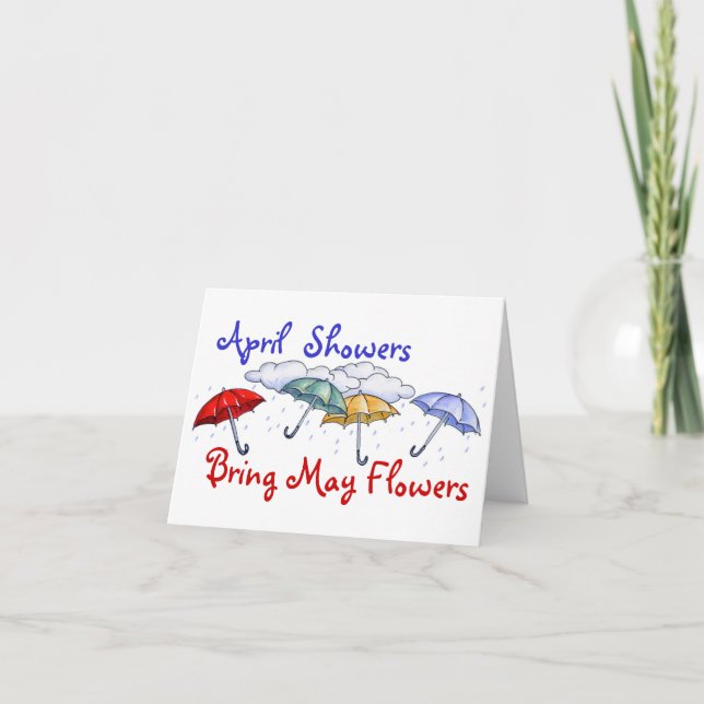 Duchas de abril - Tarjeta (Anverso)
