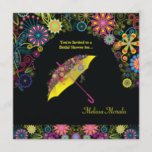 Duchas de la invitación del brillo