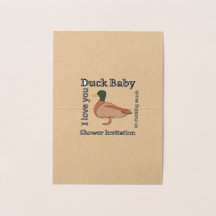 Duck Baby ducha Invitación