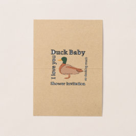 Duck Baby ducha Invitación