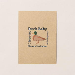 Duck Baby ducha Invitación