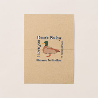 Duck Baby ducha Invitación