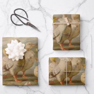 Ducks - Papel de regalo de pintura de aceite