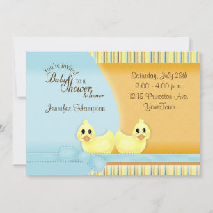Ducky Baby Shower Invitación