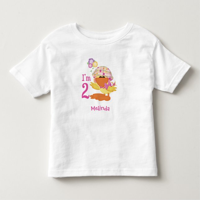 Ducky Chica 2º Nacimiento Camiseta del niño (Anverso)