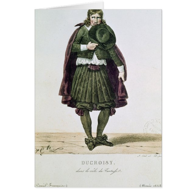 Ducroisy en el papel protagonista de Tartuffe (Frente)