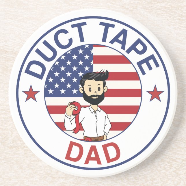 Duct Tape Dad - Posavasos (Frente)