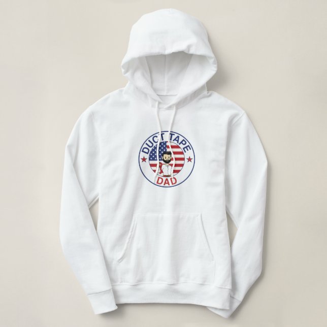 Duct Tape Dad - Sudadera con capucha (Mujer) (Diseño del anverso)