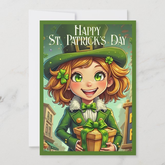 Duende alegre - Día de San Patricio Suerte (Anverso)