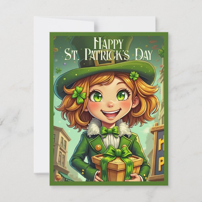 Duende alegre - Día de San Patricio Suerte (Anverso)