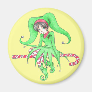 Duende de Caramelo Navideño Imán