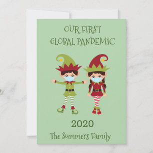 Duende de Navidad Nuestro primer pandemia global 2