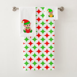 Duende de Navidad & Patrón de Estrella de Diamante