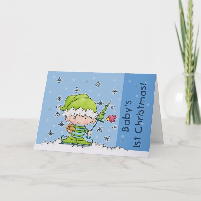 ¡Duende del bebé - personalizado! navidad del st (Anverso)