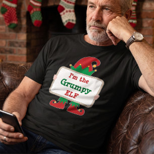 Duende Gruñón Camiseta Personalizada de Navidad