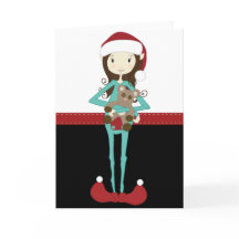 Duende retro del navidad