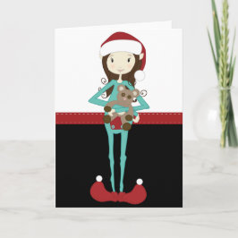 Duende retro del navidad