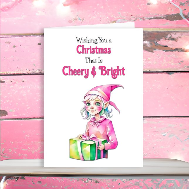 Duende rosa de Navidad antiguo (Subido por el creador)