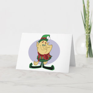 Duende - tarjeta de las Felices Navidad