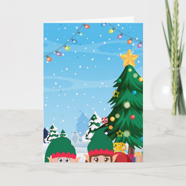 Duendes de Navidad curiosos  (Anverso)