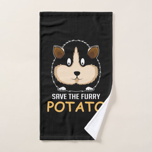 Dueño de cerdo de Furry Potato Guinea (Toalla de mano)