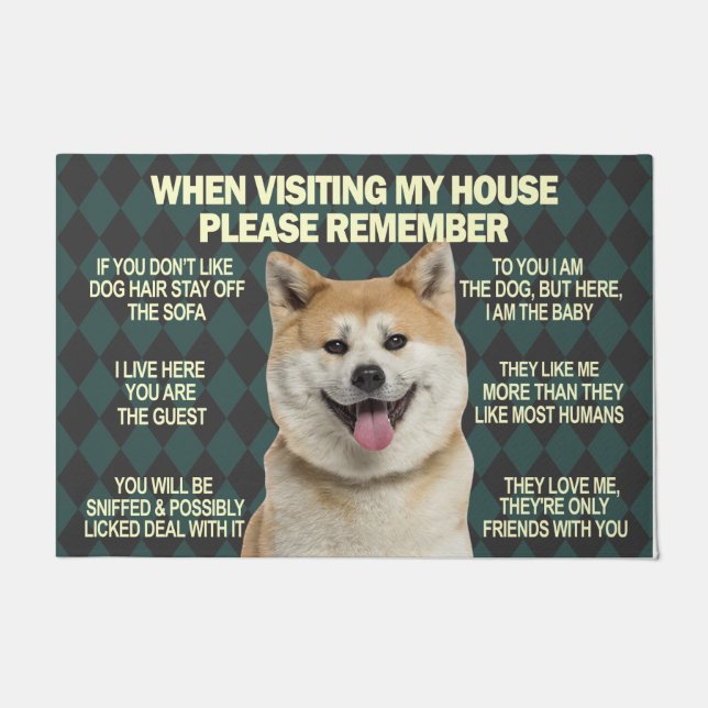 Dueño de perro nuevo regalo de casa, alfombras del (Anverso)