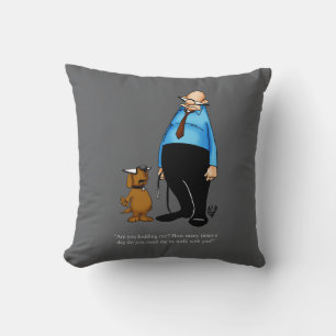 Dueños de perros regalo de almohada humorístico