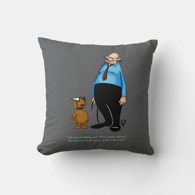 Dueños de perros regalo de almohada humorístico (Anverso)