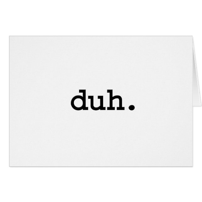 duh. (Anverso (Horizontal))