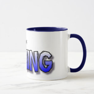 (duh) taza QUE GANA - azul