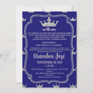 Dulce 15 quince invitaciones de cumpleaños de chic