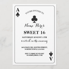 Dulce 16 Clubs Jugando con tarjeta Vegas Cumpleaño