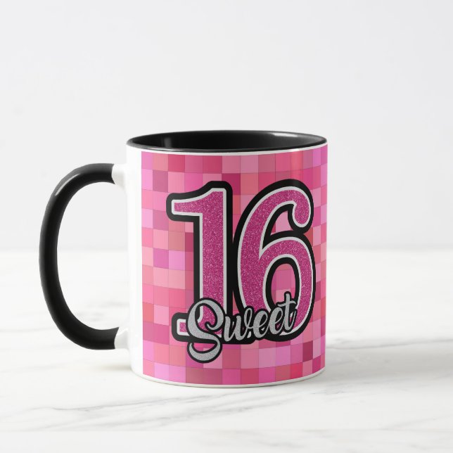 Dulce 16 Foto Copa Super Cute De Café De Cumpleaño (Izquierda)