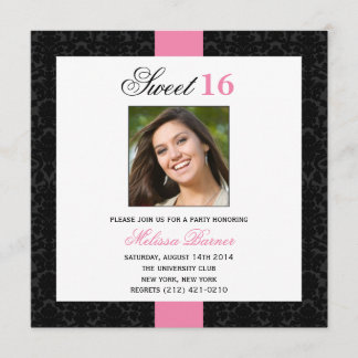 Dulce 16 Invitación a fiesta de cumpleaños