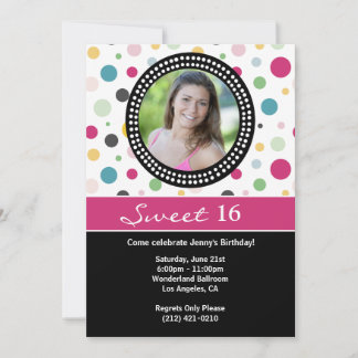 Dulce 16 Invitación a fiesta de cumpleaños