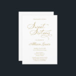 Dulce 16 Invitación Elegante Caligrafía de Oro<br><div class="desc">Elegante caligrafía dorada dulce 16 invitaciones de fiesta de cumpleaños. Fácil de personalizar con tus detalles. Por favor, contáctame por chat si tienes preguntas sobre la obra o necesitas personalización. Compruebe la colección para ver más elementos. NOTA: Para obtener ayuda sobre pedidos, envío, información sobre productos, etc., póngase en contacto...</div>