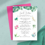 Dulce 16 invitaciones de cumpleaños de Fiesta de p<br><div class="desc">Haga que su fiesta Sweet 16 sea inolvidable con nuestras invitaciones Sweet 16, diseñadas en un estilo de tarjeta itinerario fiesta de piscina tropical. Perfecto para aquellos que buscan unas naipes dulces dieciséis fiestas únicas, estas invitaciones a fiestas de piscina personalizado mezclan elegancia con diversión, marcando el tono perfecto para...</div>