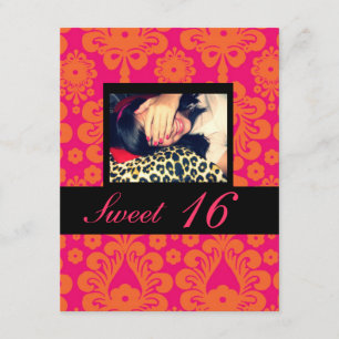 Dulce 16 invitaciones de la fiesta de cumpleaños