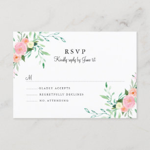 Dulce Acuarela Rosa Melocotón RSVP Boda
