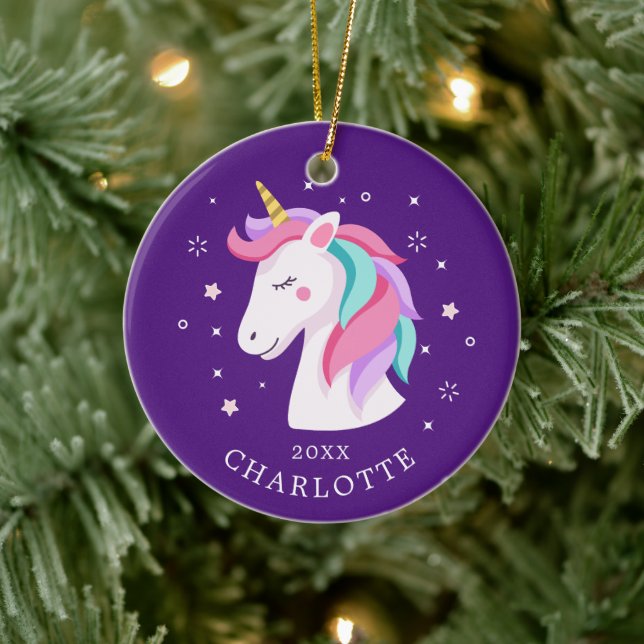 Dulce adorno de Navidad unicornio (Árbol)