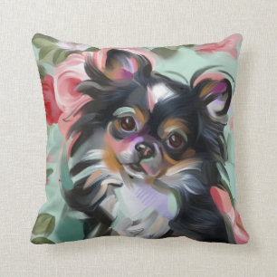 'Dulce' almohada de arte de perro Chihuahua