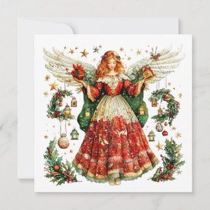 Dulce Ángel con regalos de Navidad