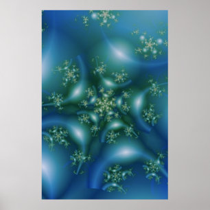 Dulce   Arte fractal azul y verde