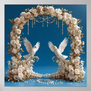 Dulce arte romántico de bodas palomas amor 🕊️💖🌼